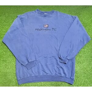 Vintage Crewneck Sweatshirt XL 90s Baggy Got Heavy Cotton U.S. Flag Artforms